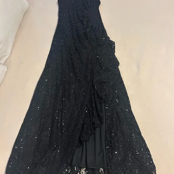 sachin and babi light blue dress Alex Evenings Women's V-Neck Sequin Lace Bodice Cocktail Dress Size 22 Blue  NWT main image 1